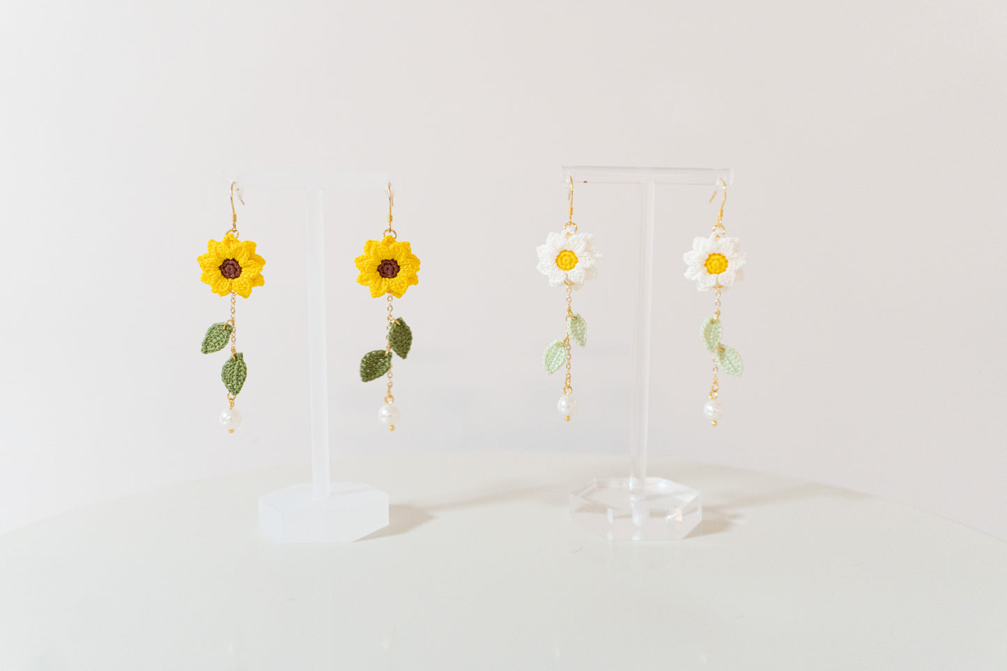 耳環微勾針織雛菊🌼Daisy Earing
