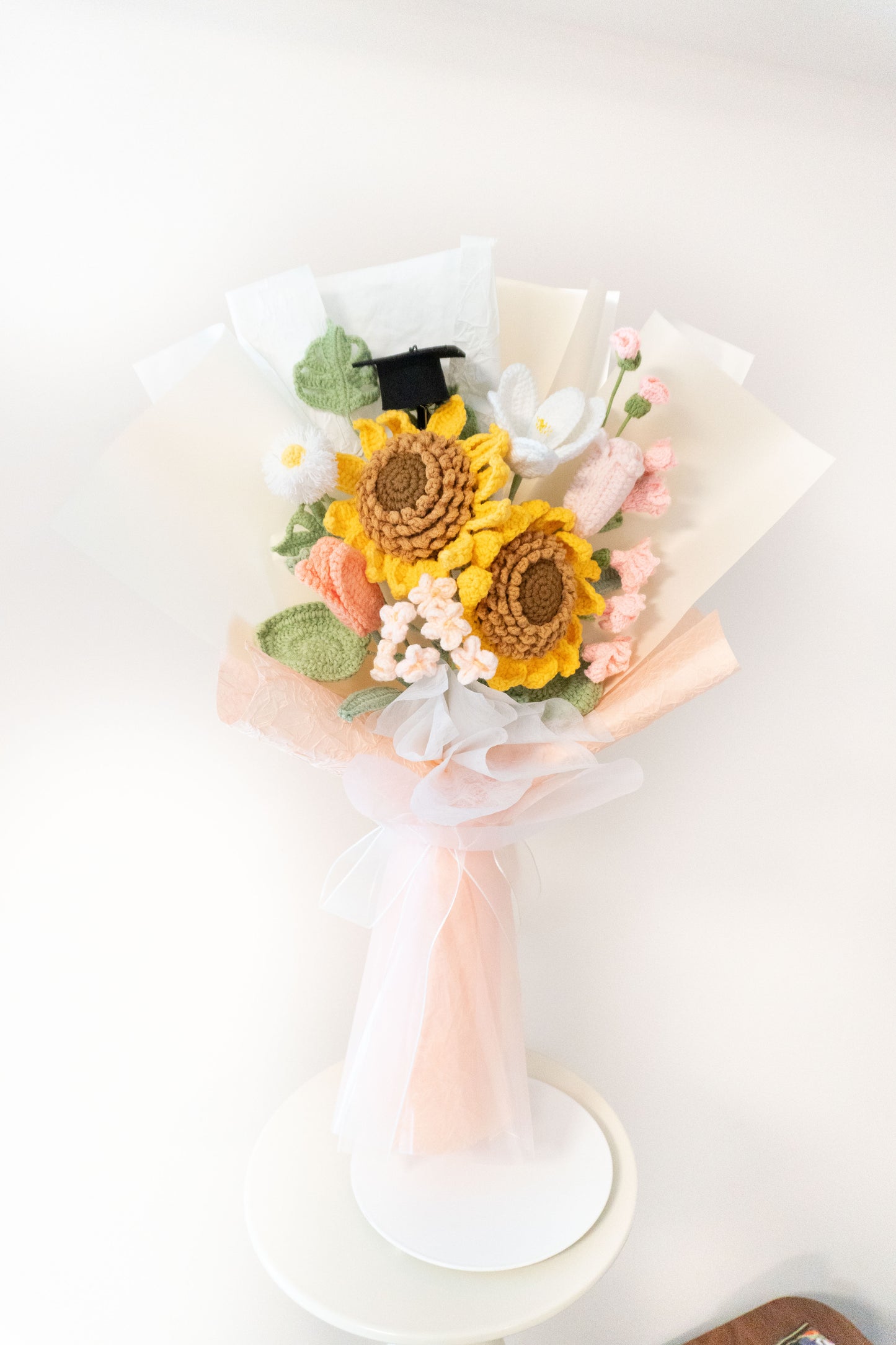 畢業花束禮物|向日葵鬱金香蒲公英編織花束💐Cupid