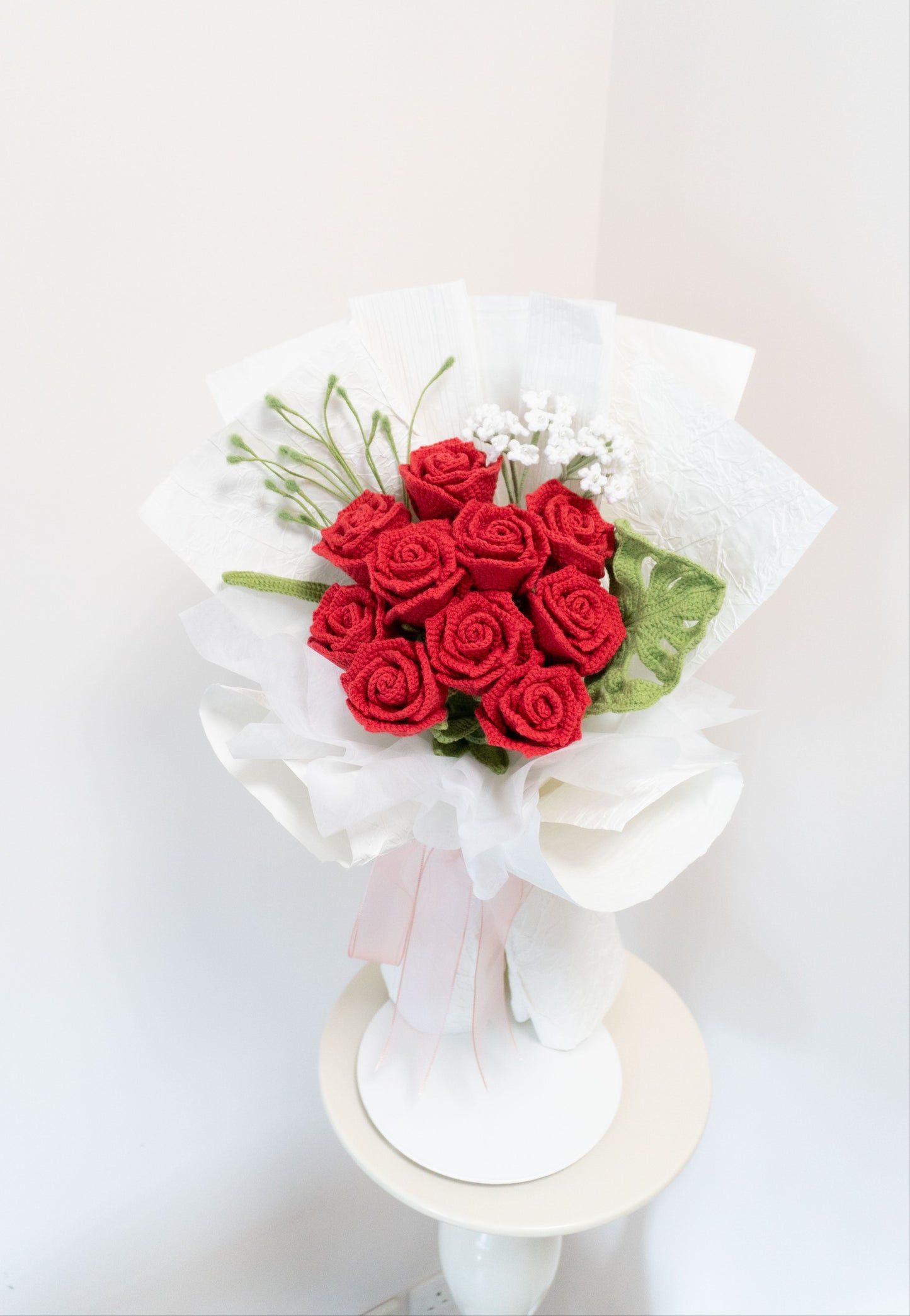 완벽한 사랑🌹 10송이 장미로 만든 혼합 색상 꽃다발, 빨강, 파랑, 보라, 분홍, 주황 등 다양한 색상 제공