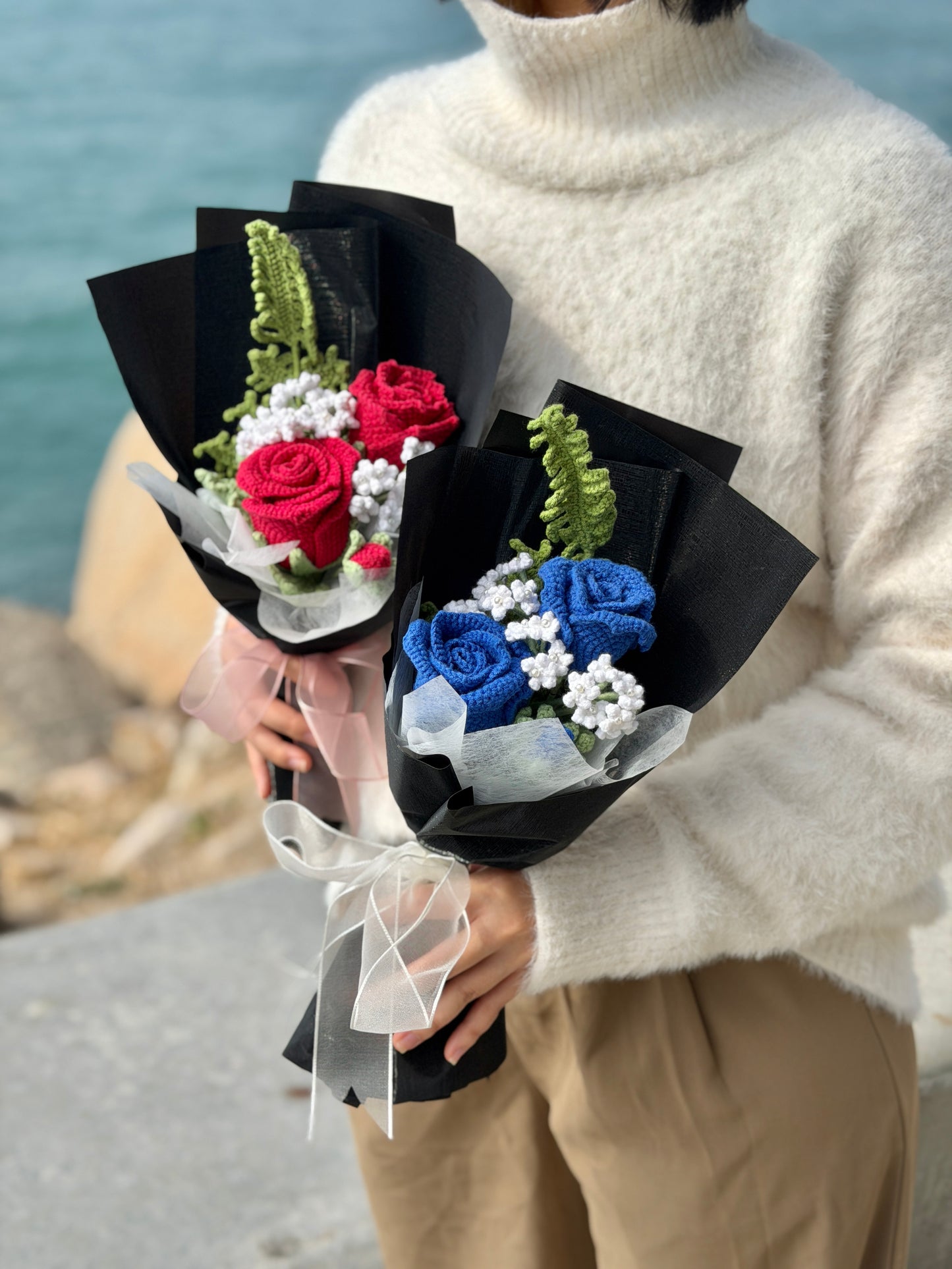 即日送花玫瑰花混色 · 三色可選 🌹(藍色兩支裝)Two of Us