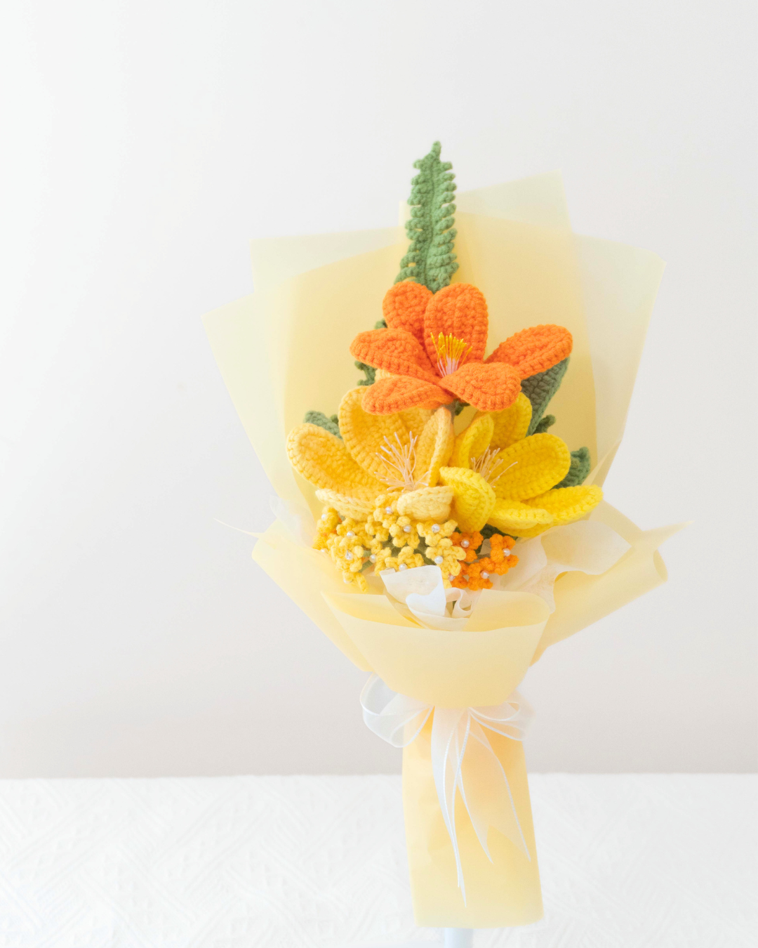 For You💐Tulip and Gypsophila Braided Bouquet