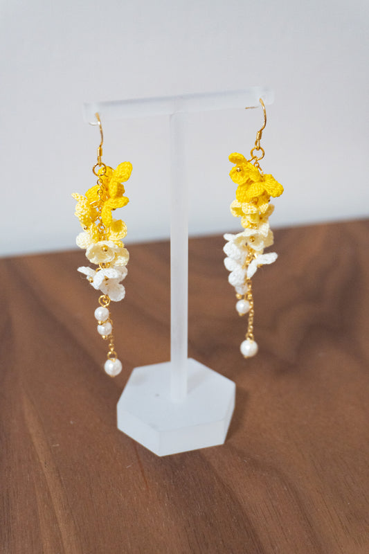 Baby's Breath Earrings🌼微勾針織滿天星耳環