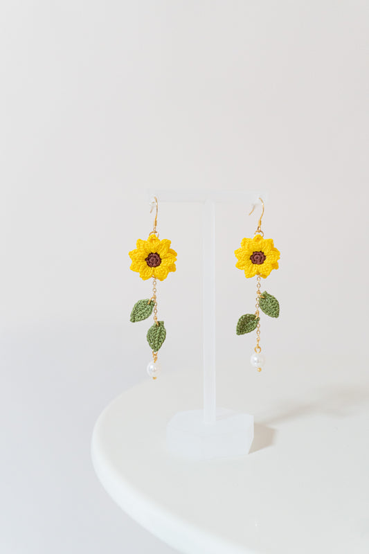 Daisy Earing🌼微勾針織雛菊耳環