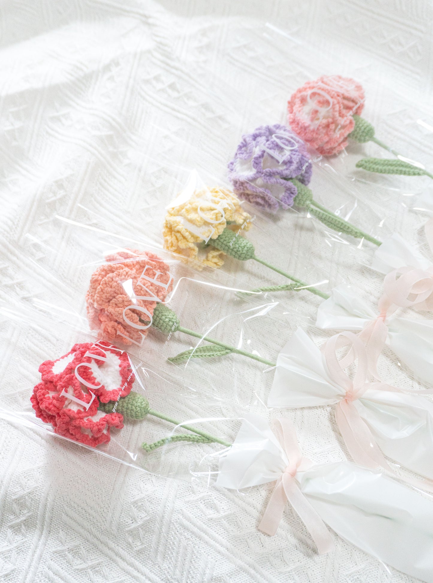 Carnation🌸單枝康乃馨針織花