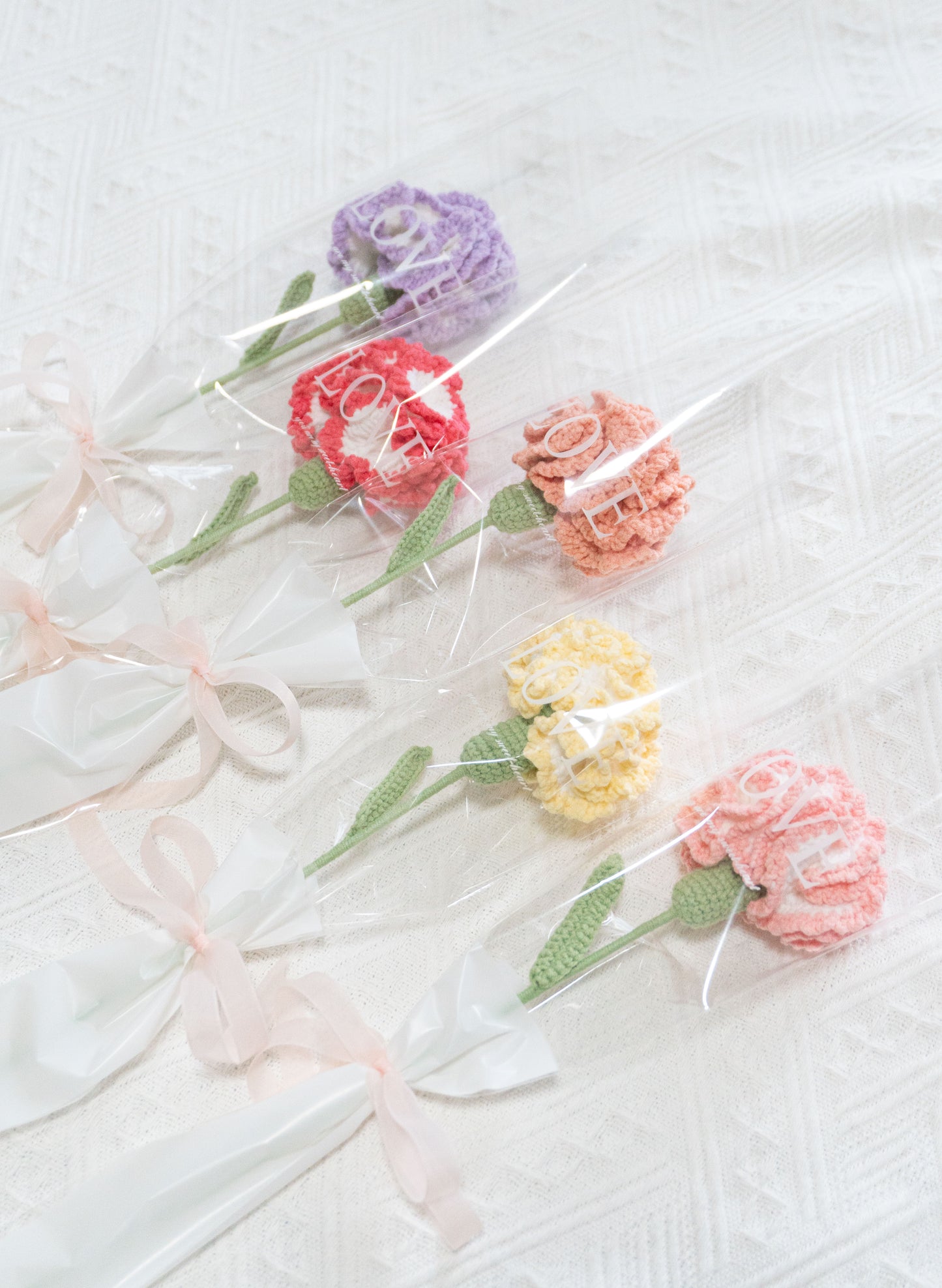Carnation🌸單枝康乃馨針織花