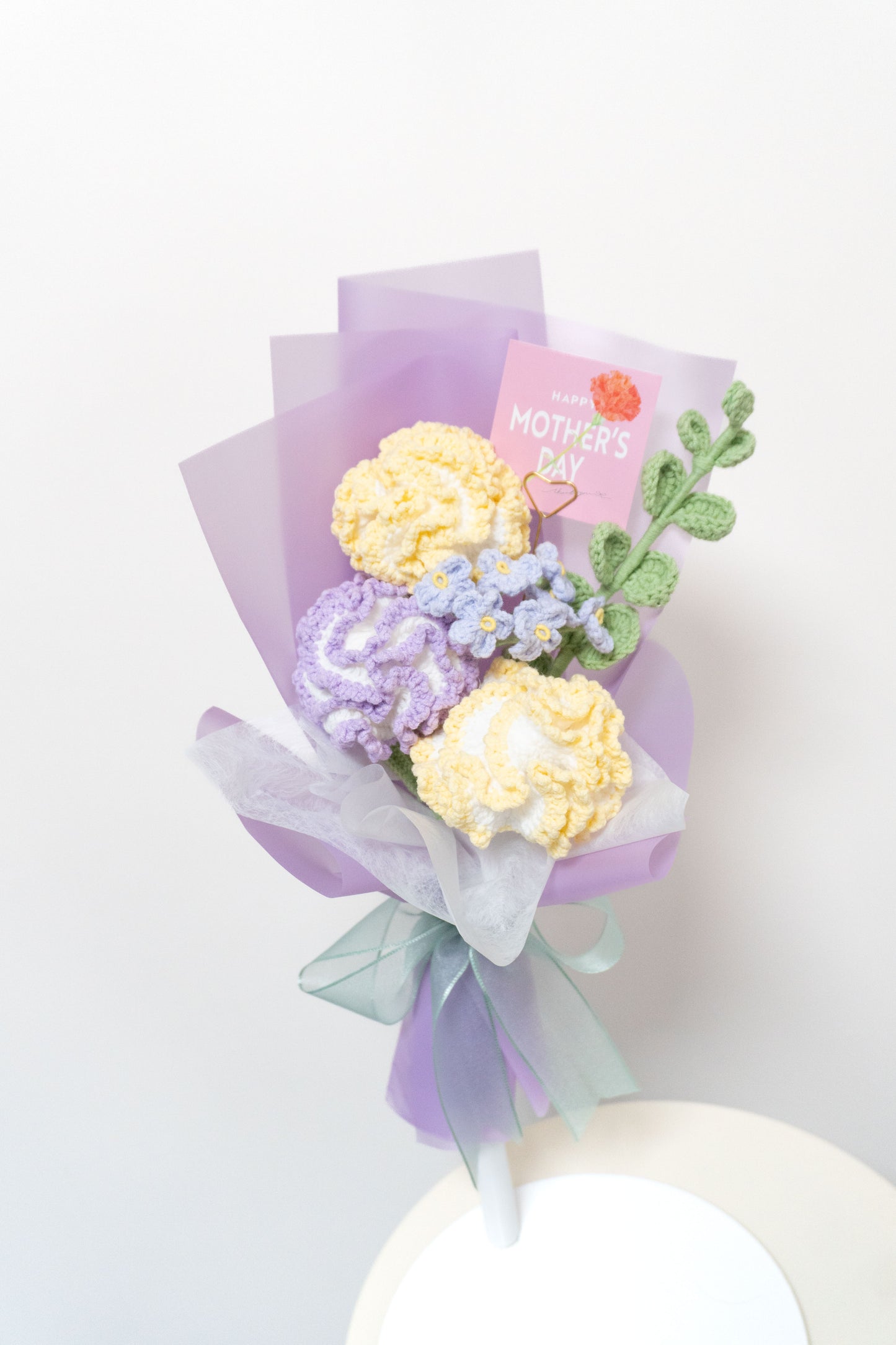 사랑하는 엄마💐작은 카네이션 꽃다발 3송이 