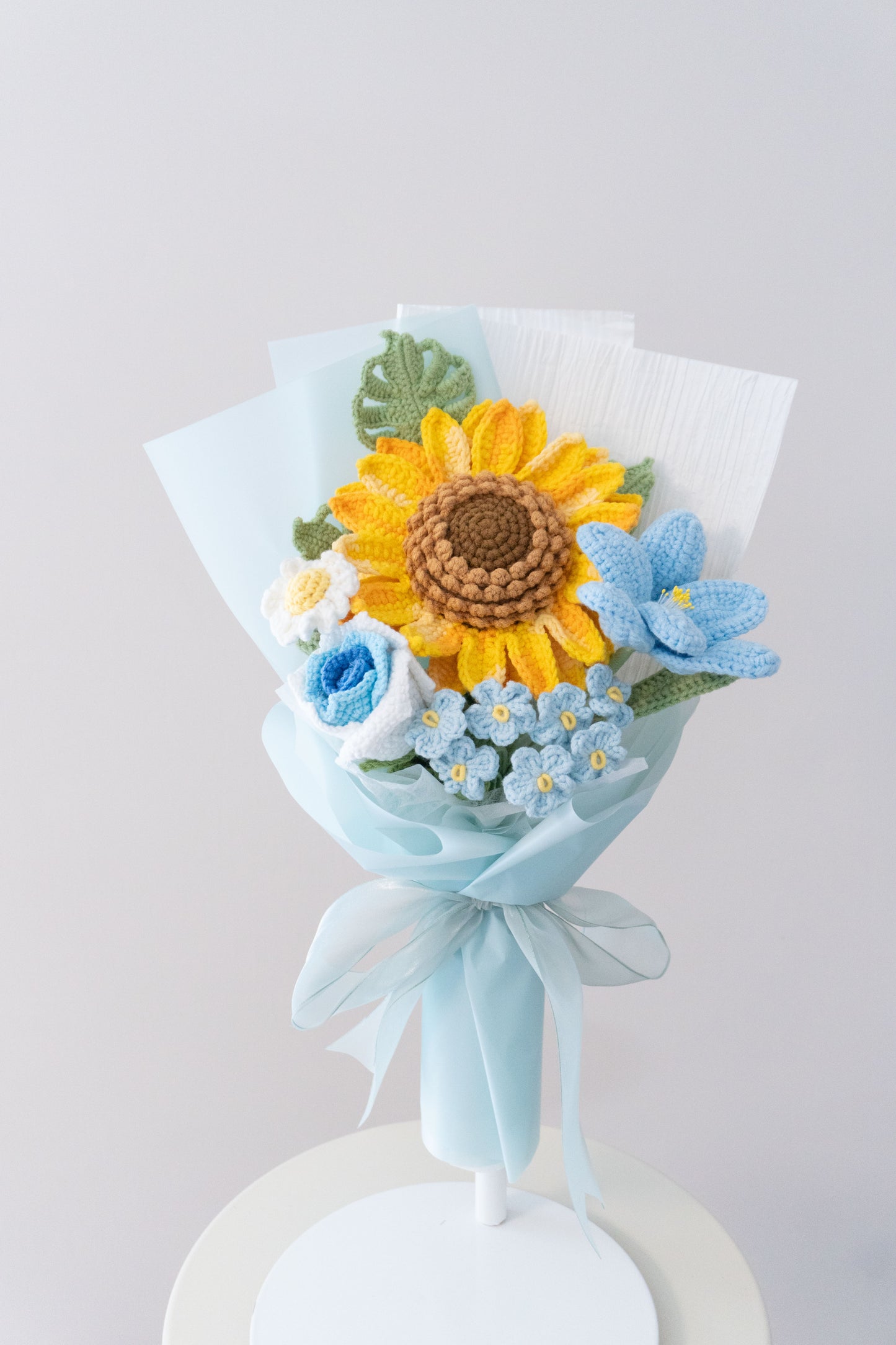 러블리💐 해바라기 튤립 데이지 장미 짠 꽃다발 · 다양한 색상 제공