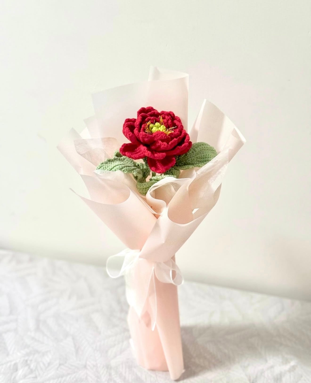 Lavish🌹牡丹-單枝編織花